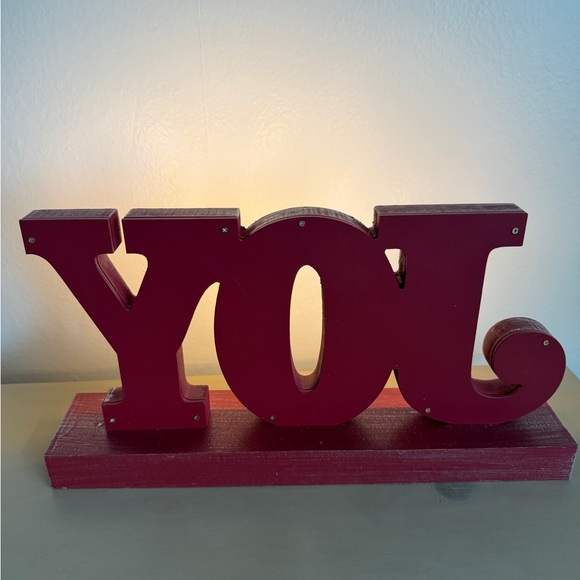Hallmark Red Joy LED Holiday Sign - Picture 3 of 5